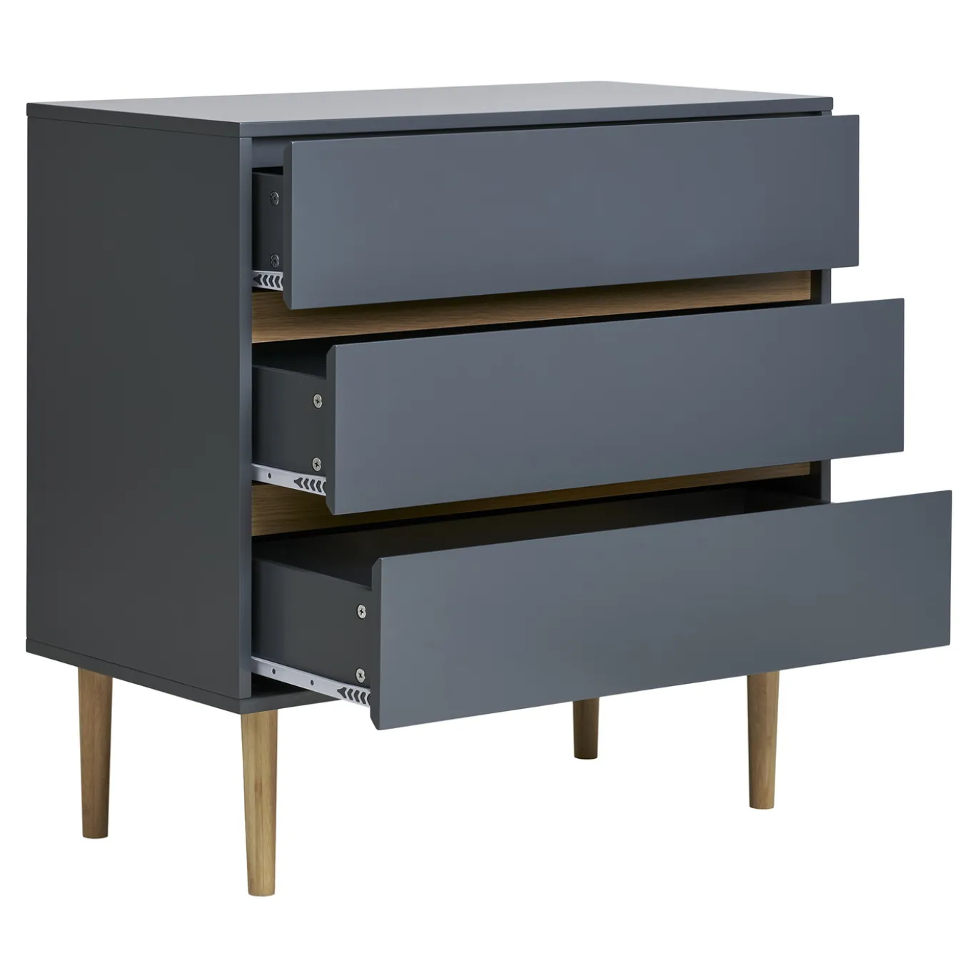 House Nordic Dressoir Bisley Donkergrijs 80cm