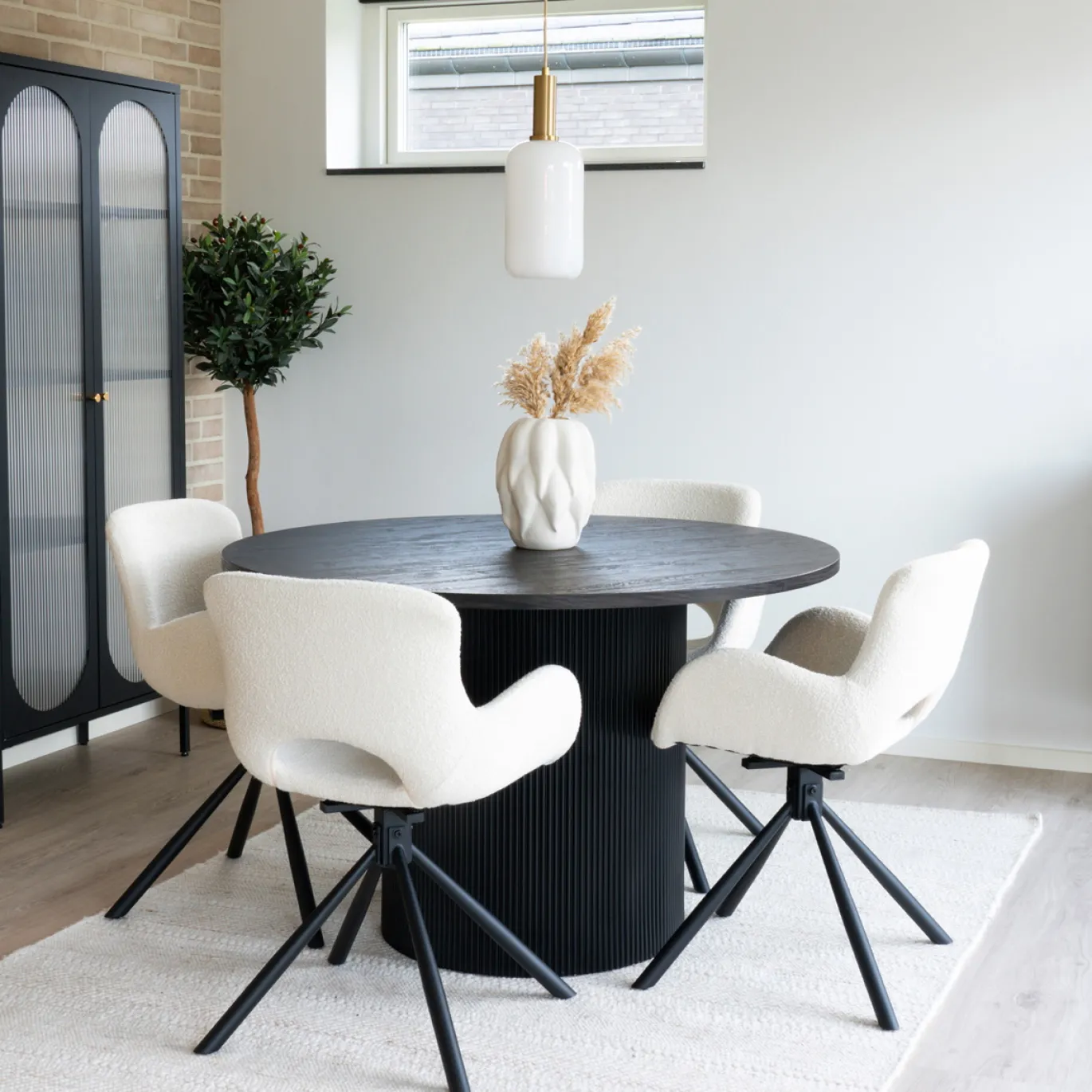 House Nordic Eetkamerset Boavista en Admorim - Eettafel met 4 Eetkamerstoelen