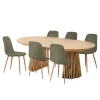 House Nordic Eetkamerset Osaka en Stockholm met 6 stoelen