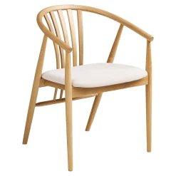 House Nordic Eetkamerset Osaka en Agustin met 6 stoelen Naturel