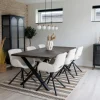 House Nordic Eetkamerset Toulon en Amorim - Eettafel met 6 Eetkamerstoelen