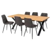 House Nordic Eetkamerset Toulon en Middelfart - Eettafel met 6 Eetkamerstoelen