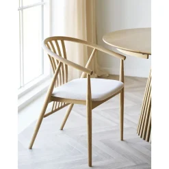 House Nordic Eetkamerstoel Agustin Naturel/Zand