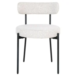 House Nordic Eetkamerstoel Badalona Bouclé Wit