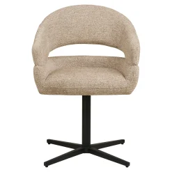 House Nordic Eetkamerstoel Dover Zand/Zwart