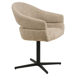 House Nordic Eetkamerstoel Dover Zand/Zwart