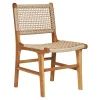 House Nordic Eetkamerstoel Derby Zonder Armleuning Teak Naturel