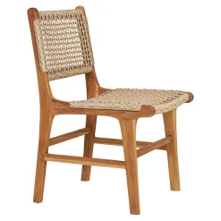 House Nordic Eetkamerstoel Derby Zonder Armleuning Teak Naturel
