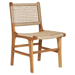 House Nordic Eetkamerstoel Derby Zonder Armleuning Teak Naturel