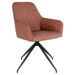 House Nordic Eetkamerstoel Harbo Met Swivel Vintage Bruin