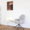 House Nordic Eetkamerstoel Lana Swivel Bouclé Zand