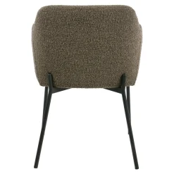 House Nordic Eetkamerstoel Melilla Bouclé Bruin
