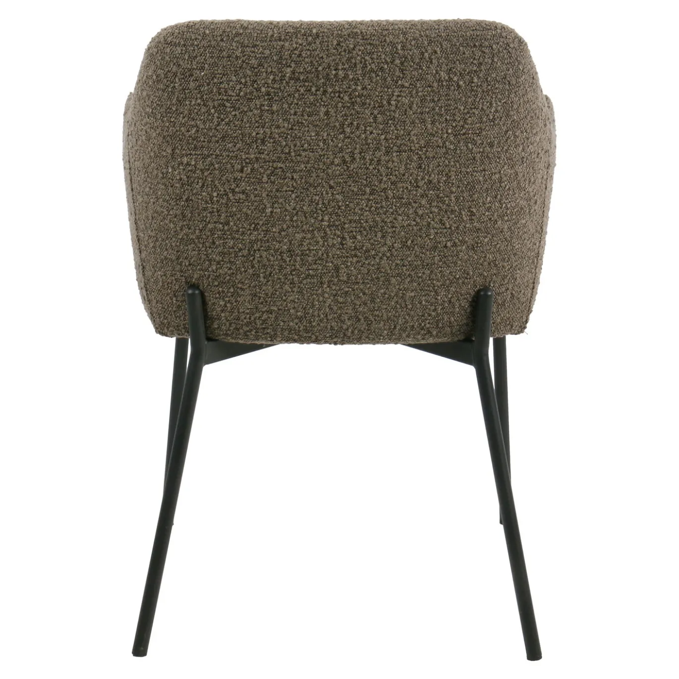 House Nordic Eetkamerstoel Melilla Bouclé Bruin