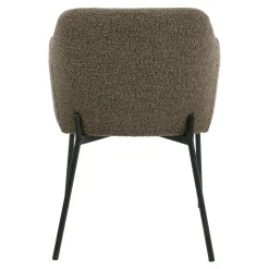 House Nordic Eetkamerstoel Melilla Bouclé Bruin