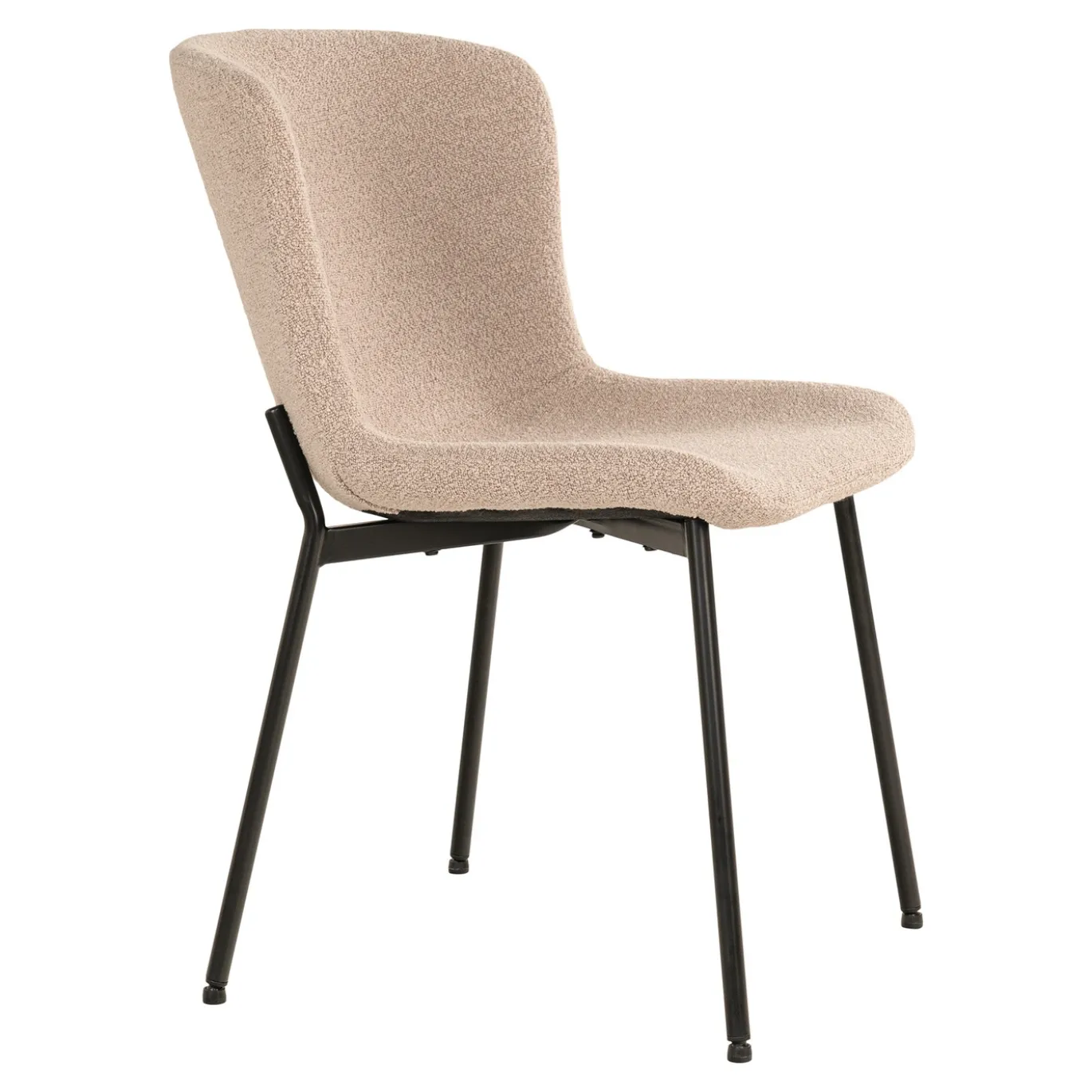 House Nordic Eetkamerstoel Maceda Bouclé Beige