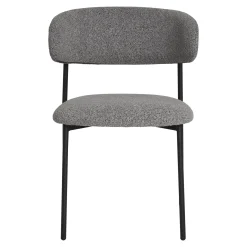 House Nordic Eetkamerstoel Mira Bouclé Lichtgrijs
