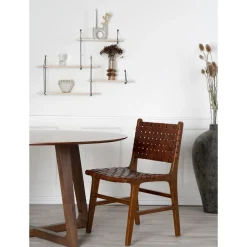 House Nordic Eetkamerstoel Perugia Teak Bruin