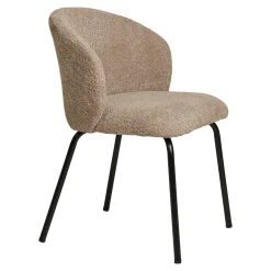 House Nordic Eetkamerstoel Safira Beige Bouclé