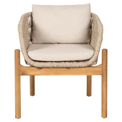 House Nordic Eetkamerstoel Terracina Acacia Bruin/Beige