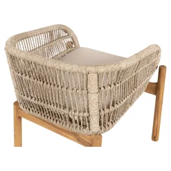 House Nordic Eetkamerstoel Terracina Acacia Bruin/Beige