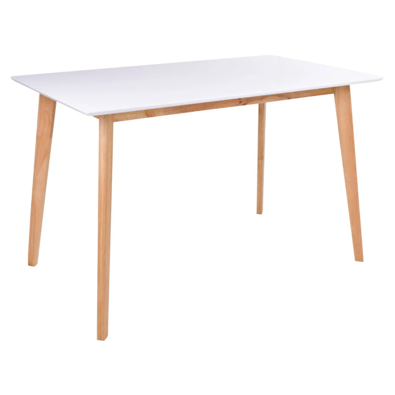 House Nordic Eetkamertafel Vojens Wit/Naturel 120cm