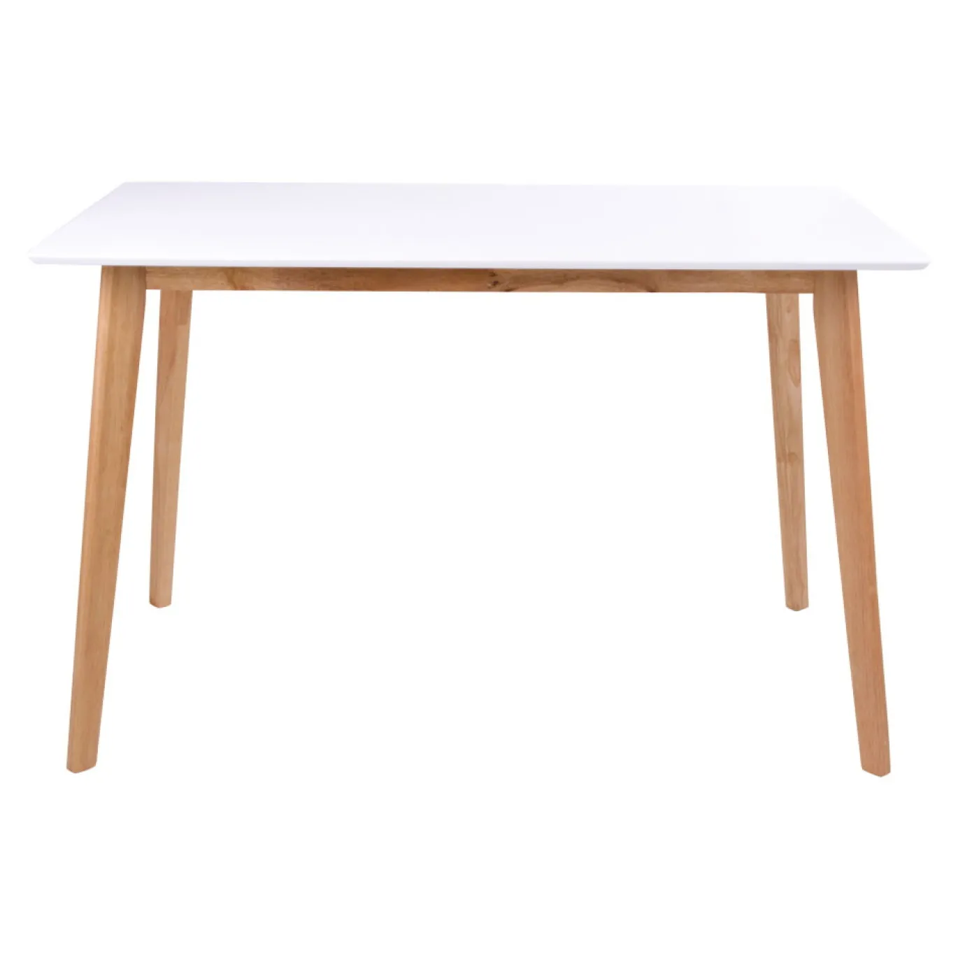 House Nordic Eetkamertafel Vojens Wit/Naturel 120cm