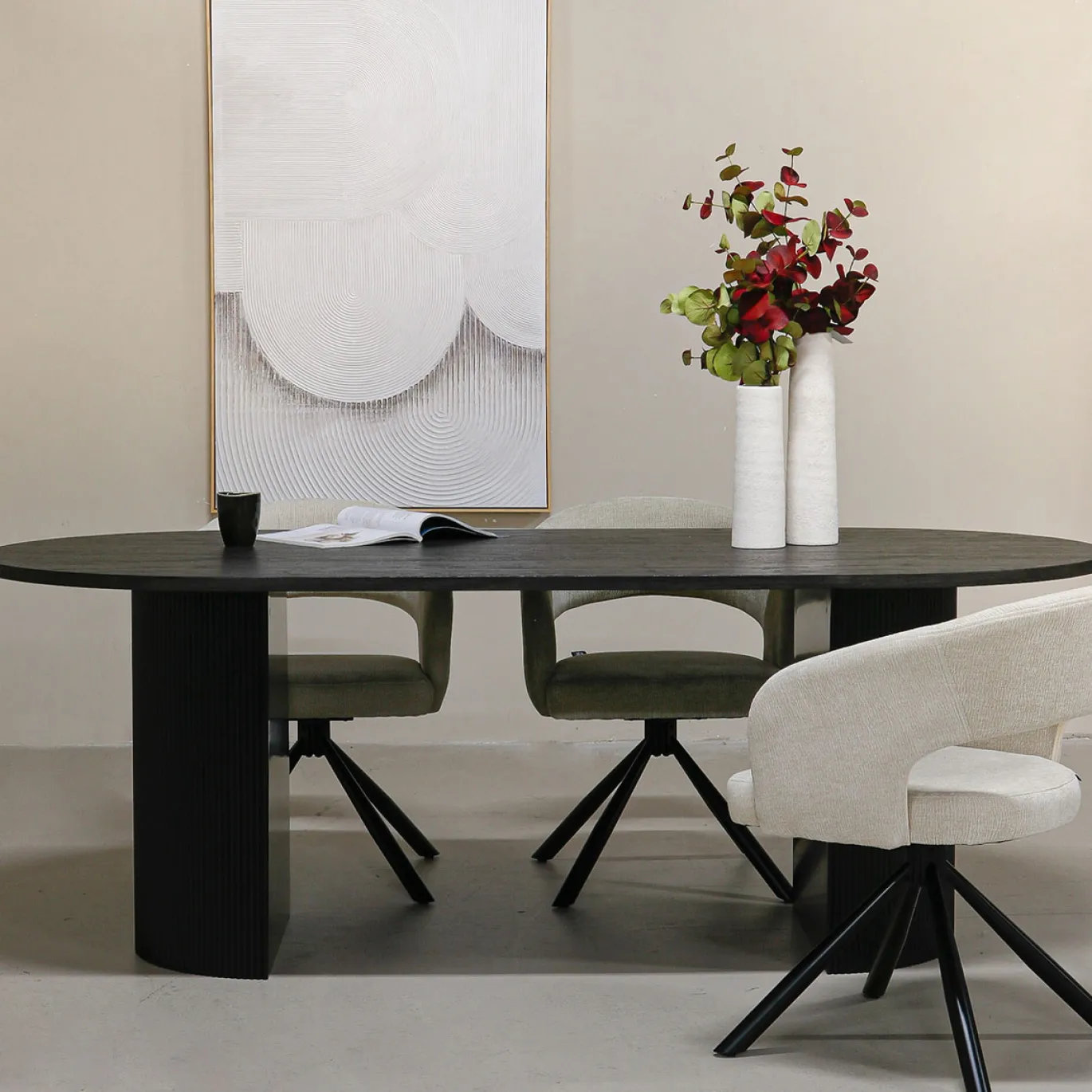 House Nordic Eettafel Boavista Donkerbruin 100x210x75cm