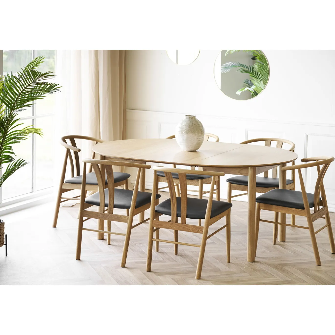 House Nordic Eettafel Bundaberg Eikenfineer Verlengbaar Naturel