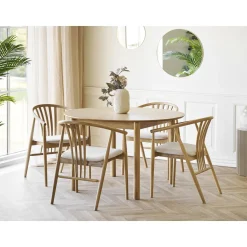 House Nordic Eettafel Bundaberg Eikenfineer Verlengbaar Naturel