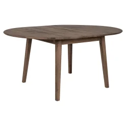 House Nordic Eettafel Metz Eikenhout Walnoot Uitschuifbaar 118-158cm