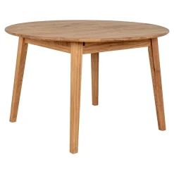 House Nordic Eettafel Metz Eikenhout Naturel Uitschuifbaar 118-158cm