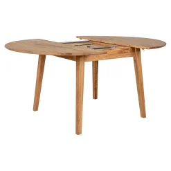 House Nordic Eettafel Metz Eikenhout Naturel Uitschuifbaar 118-158cm