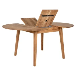 House Nordic Eettafel Metz Eikenhout Naturel Uitschuifbaar 118-158cm