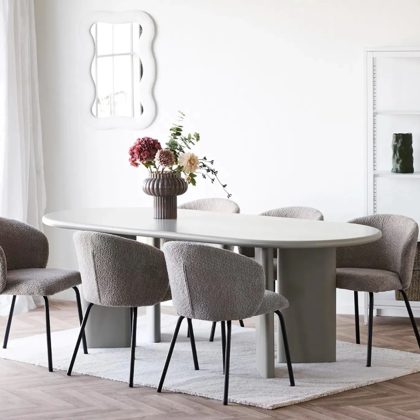 House Nordic Eettafel Nagano MDF Zand 220cm