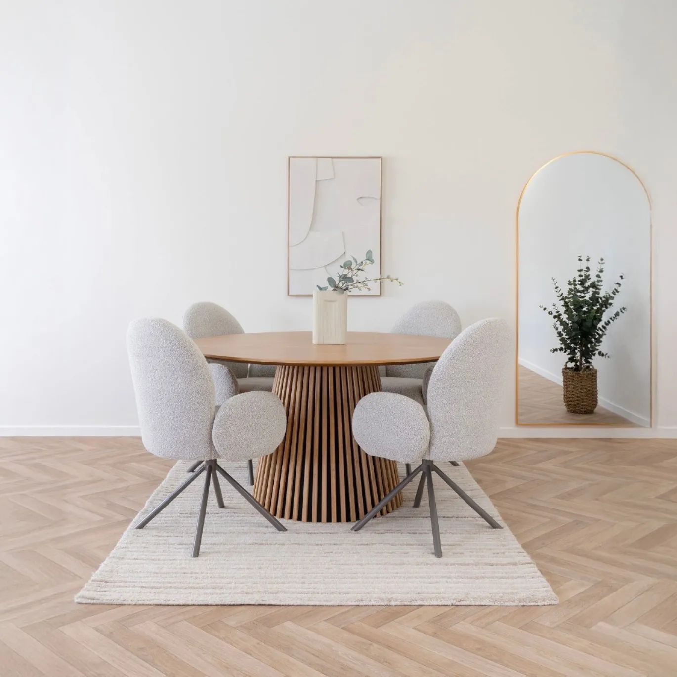 House Nordic Eettafel Osaka Naturel Ø140cm