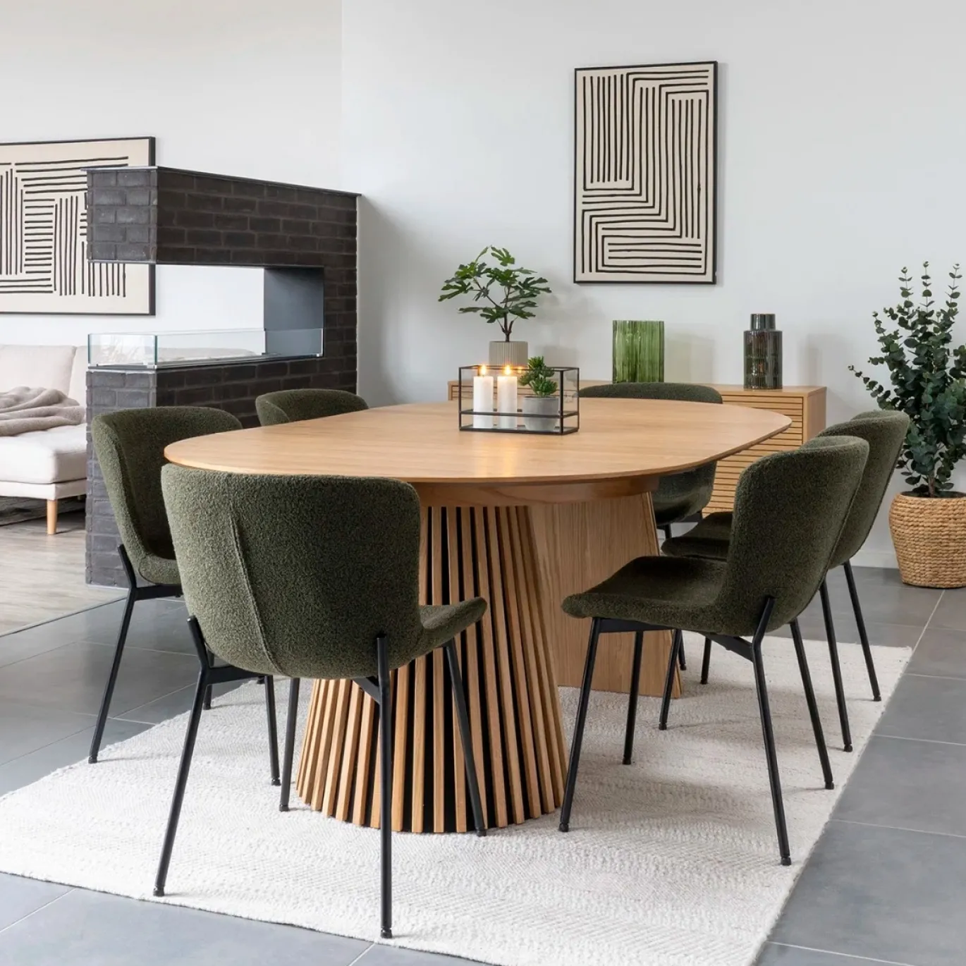 House Nordic Eettafel Osaka Naturel 200-250-300cm