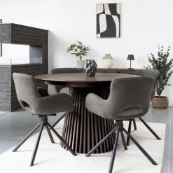 House Nordic Eettafel Osaka Smoked Uitschuifbaar 120-240cm
