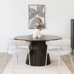 House Nordic Eettafel Osaka Smoked Ø140cm