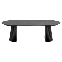 House Nordic Eettafel Osaka Zwart Uitschuifbaar 120-240cm