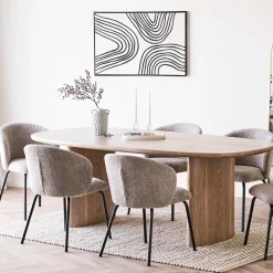 House Nordic Eettafel Serra MDF Naturel 210cm