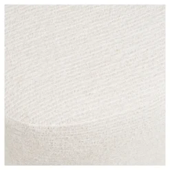 House Nordic Fauteuil Milo met Poef set Wit