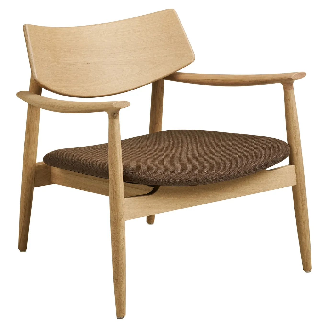 House Nordic Fauteuil Olvera met Voetenbankje Naturel/Bruin