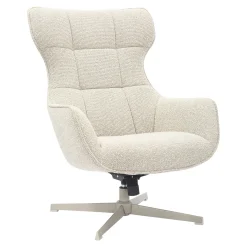 House Nordic Fauteuil Turin Draaibaar Staal Beige