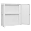 House Nordic Hangende Wandkast Brisbane Staal Wit 80cm