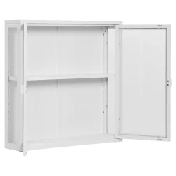 House Nordic Hangende Wandkast Brisbane Staal Wit 80cm