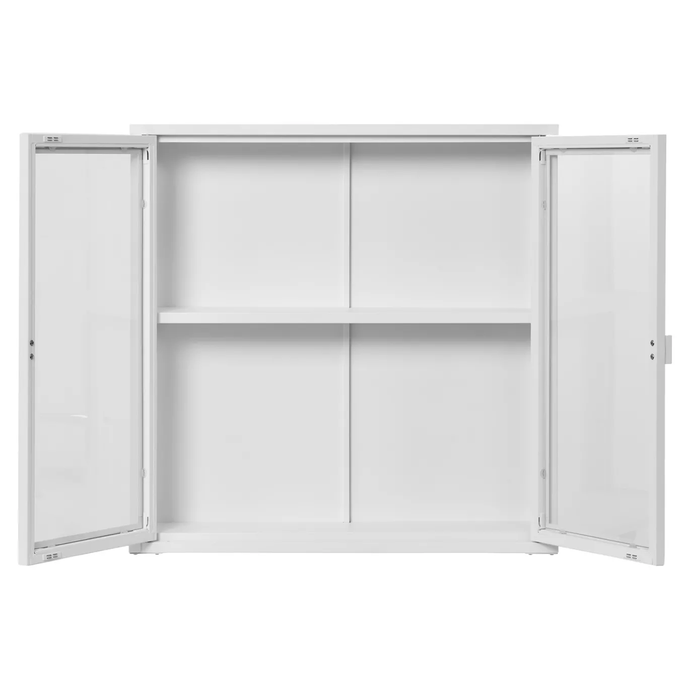 House Nordic Hangende Wandkast Brisbane Staal Wit 80cm