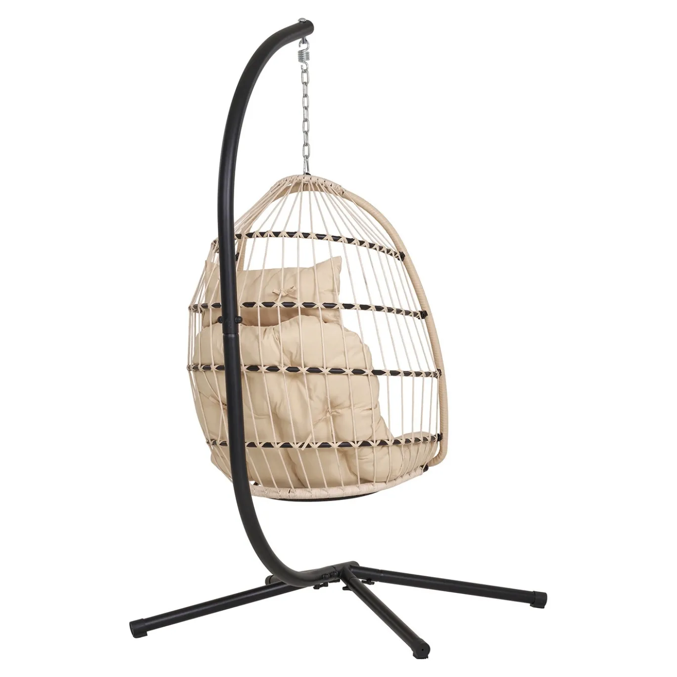 House Nordic Hangstoel Patras Beige/Grijs