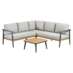 House Nordic Hoekloungeset Comillas Antraciet Grijs