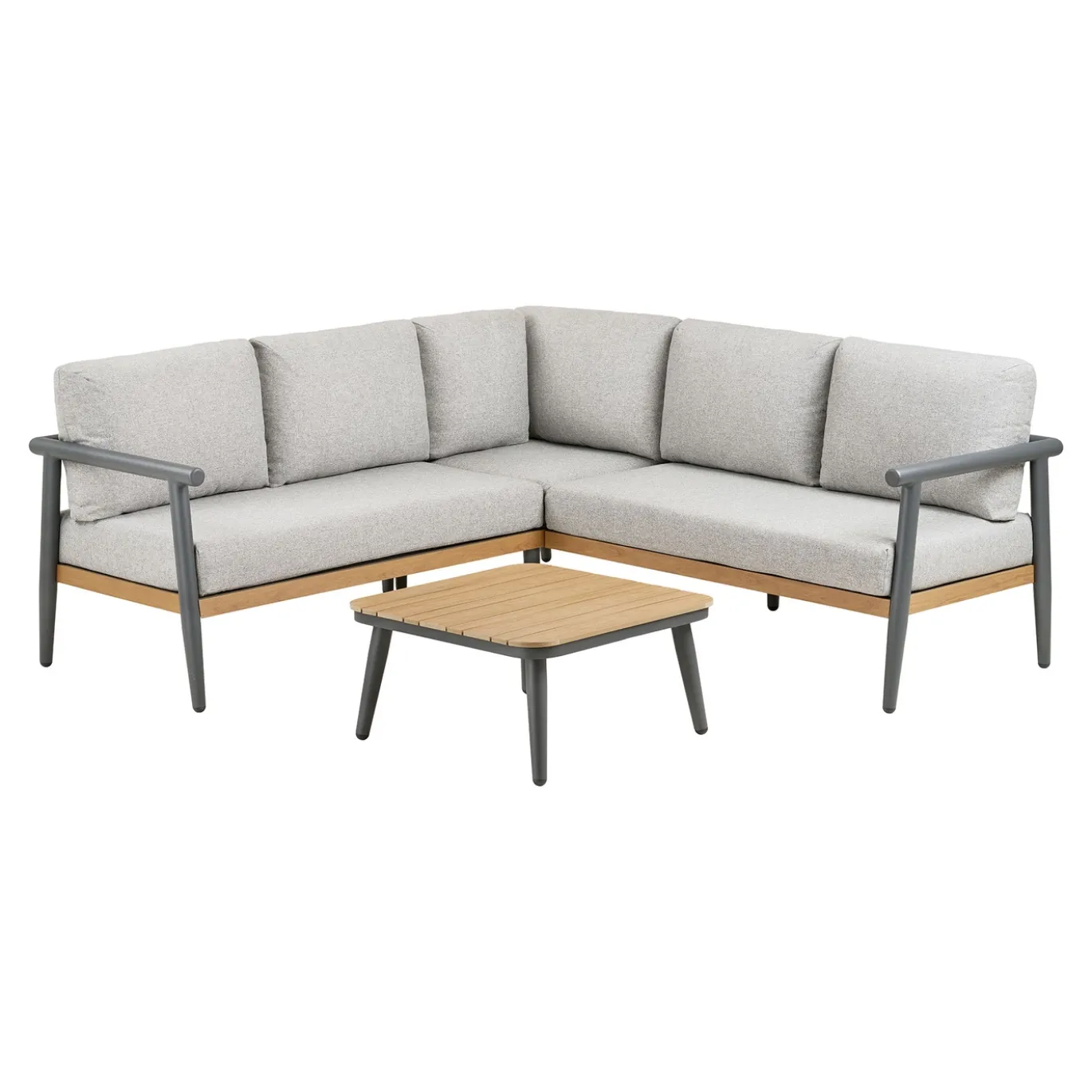 House Nordic Hoekloungeset Comillas Antraciet Grijs
