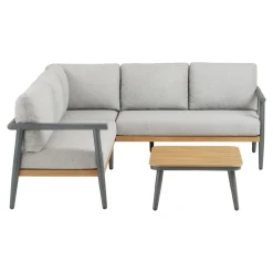 House Nordic Hoekloungeset Comillas Antraciet Grijs
